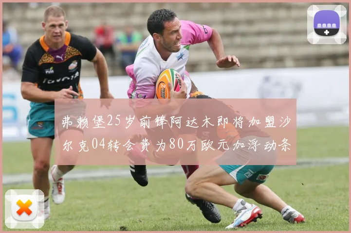 弗赖堡25岁前锋阿达木即将加盟沙尔克04转会费为80万欧元加浮动条件